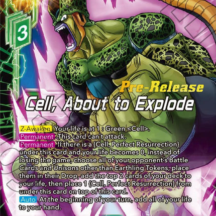 Cell, About to Explode (BT21-072) [Wild Resurgence Pre-Release Cards]