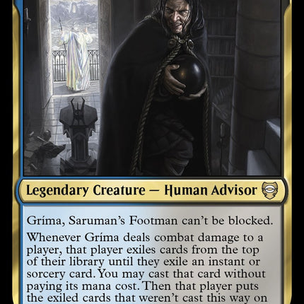 Grima, Saruman's Footman [The Lord of the Rings: Tales of Middle-Earth –  TokenMTG