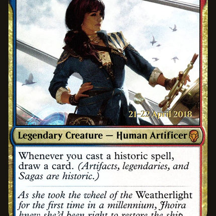 Jhoira, Weatherlight Captain [Dominaria Prerelease Promos]