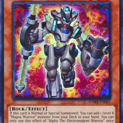 Alpha The Electromagnet Warrior [SDMY-EN001] Super Rare