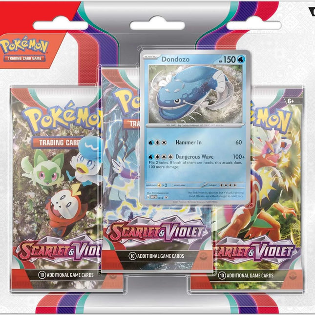 Scarlet & Violet - 3 Pack Blister (Dondozo)