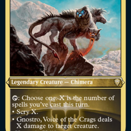 Gnostro, Voice of the Crags (Etched) [Commander Legends]