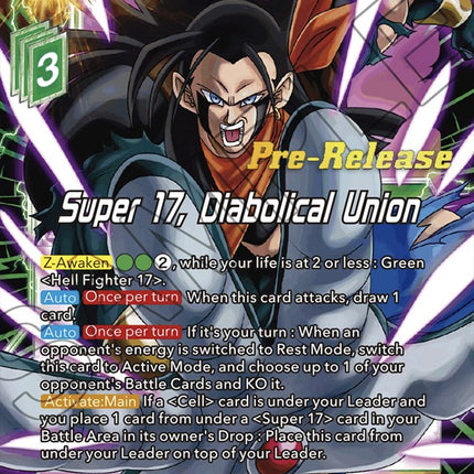 Super 17, Diabolical Union (BT20-059) [Power Absorbed Prerelease Promos]