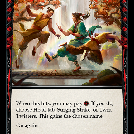 Be Like Water (Red) [OUT068] (Outsiders)  Rainbow Foil