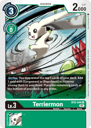 digimon terriermon card Terriermon [BT8-046] [New Awakening] – TokenMTG