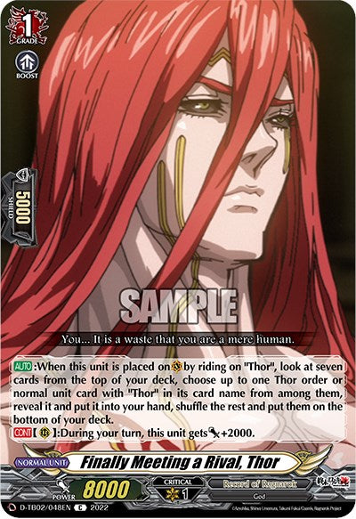 Finally Meeting a Rival, Thor (D-TB02/048EN) [Record of Ragnarok] – TokenMTG