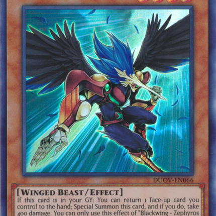 Blackwing - Zephyros the Elite [DUOV-EN066] Ultra Rare