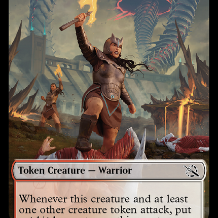 Warrior // Spirit (13) Double-Sided Token [March of the Machine Tokens]