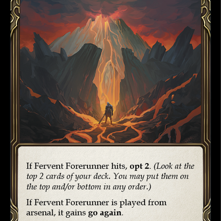 Fervent Forerunner (Red) [U-ARC182] (Arcane Rising Unlimited)  Unlimited Normal