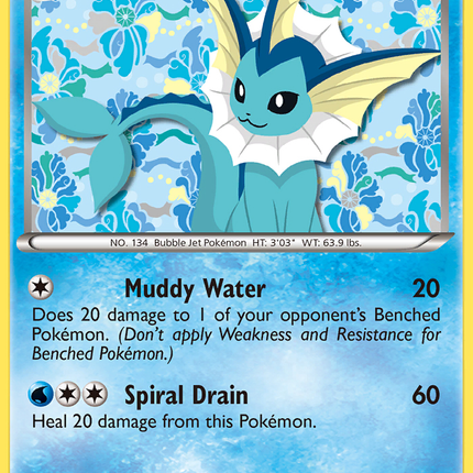 Vaporeon (BW89) [Black & White: Black Star Promos]