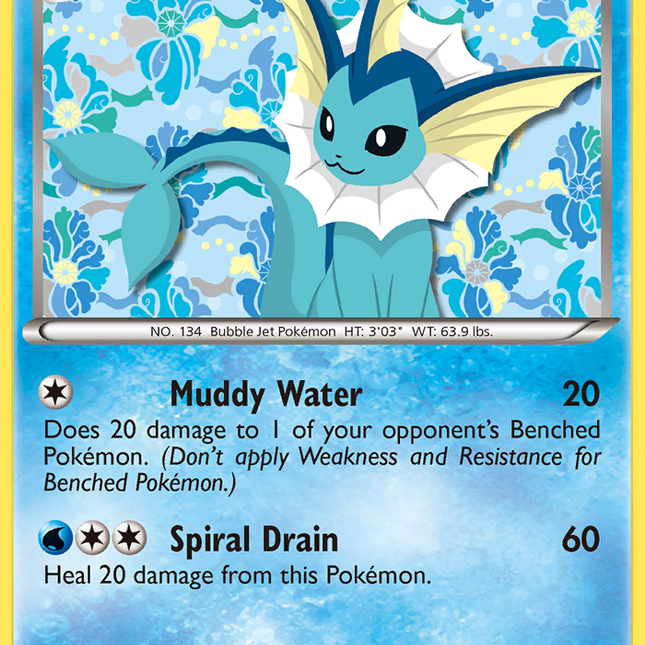 Vaporeon (BW89) [Black & White: Black Star Promos]