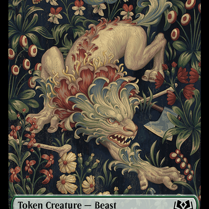 Beast // Food (0010) Double-Sided Token [Wilds of Eldraine Tokens]