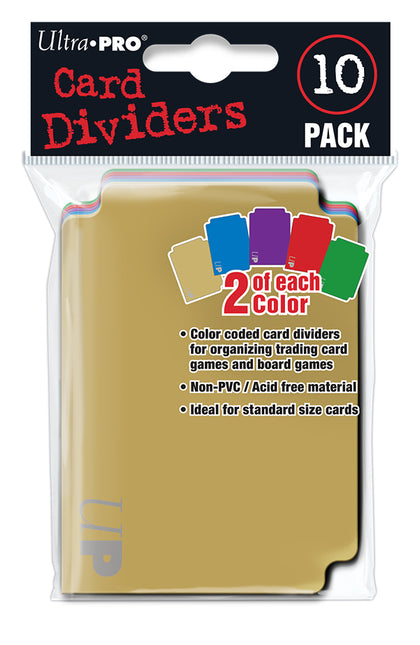 Ultra PRO: Card Dividers Standard - Color (10ct)