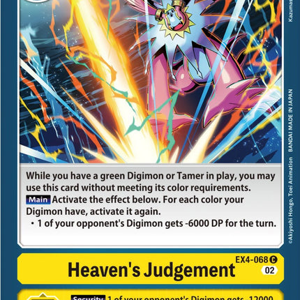 Heaven's Judgement [EX4-068] [Alternative Being Booster]