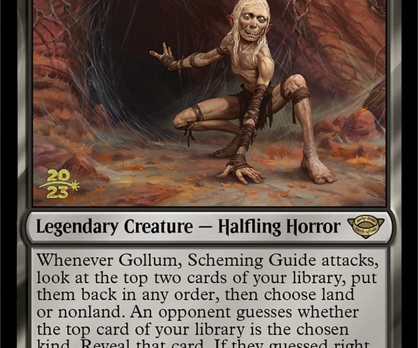 gollum mtg cards Gollum, Scheming Guide [The Lord of the Rings: Tales of Middle-Earth P – TokenMTG