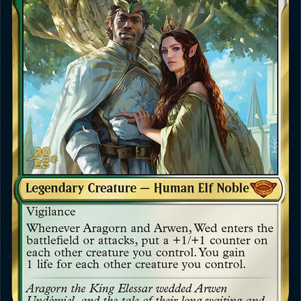 Aragorn and Arwen, Wed [The Lord of the Rings: Tales of Middle-Earth Prerelease Promos]