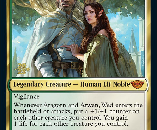Aragorn and Arwen, Wed [The Lord of the Rings: Tales of Middle-Earth P –  TokenMTG