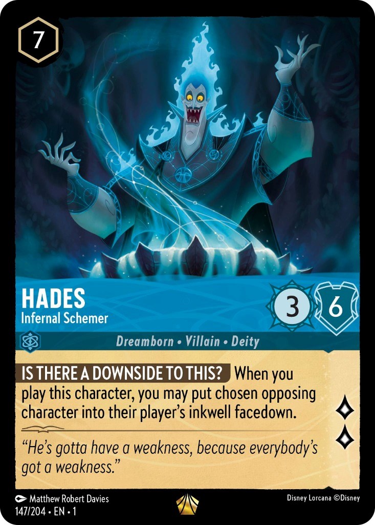 Store Disney Lorcana Hades, Infernal Schemer