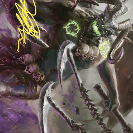 Archfiend of Despair Art Card (Gold-Stamped Signature) [Commander Masters Art Series]