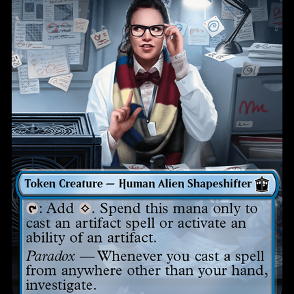 Alien // Osgood, Operation Double Double-Sided Token [Doctor Who Tokens]