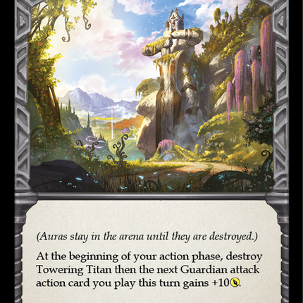 Towering Titan (Red) [CRU029] (Crucible of War)  1st Edition Rainbow Foil