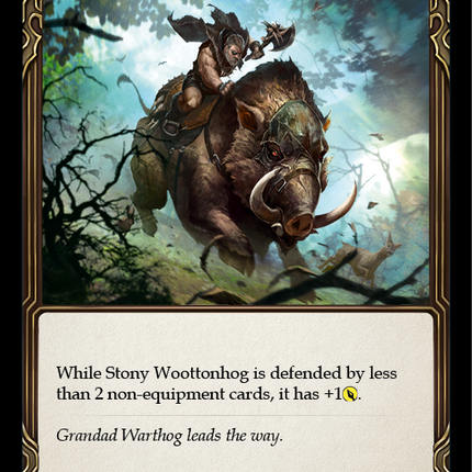 Stony Woottonhog (Red) [U-MON284-RF] (Monarch Unlimited)  Unlimited Rainbow Foil