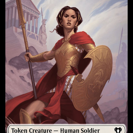 Human Soldier // Cat (0005) Double-Sided Token [Commander Masters Tokens]