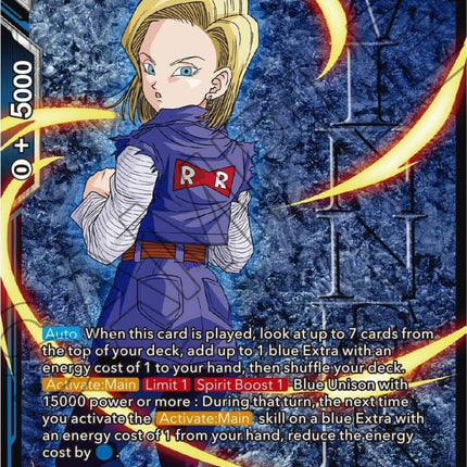 Android 18, Rebellious Fighter (Winner-Stamped) (Zenkai Series Tournament Pack Vol.5) (P-524) [Tournament Promotion Cards]