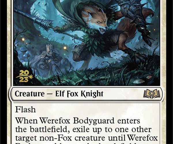 Werefox Bodyguard [Wilds of Eldraine Prerelease Promos] – TokenMTG