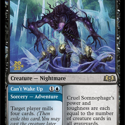 Cruel Somnophage // Can't Wake Up [Wilds of Eldraine Prerelease Promos]