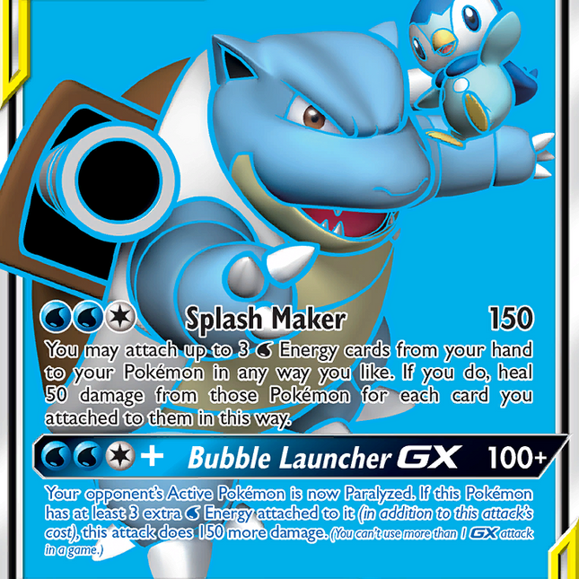 Blastoise & Piplup GX (214/236) [Sun & Moon: Cosmic Eclipse]