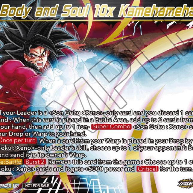 Body and Soul 10x Kamehameha (Championship Z Extra Card Pack 2023) (Gold-Stamped) (P-550) [Tournament Promotion Cards]