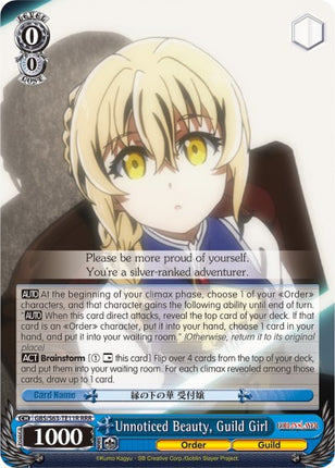 Unnoticed Beauty, Guild Girl (GBS/S63-TE11R RRR) [Goblin Slayer]