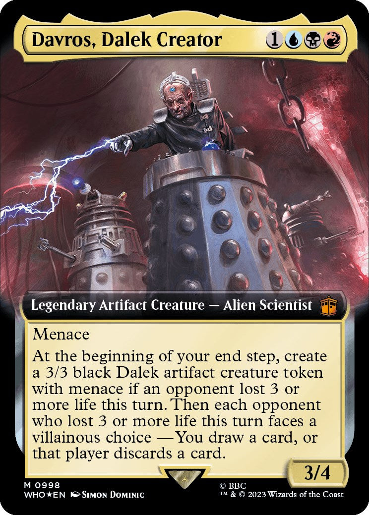 Davros, Dalek Creator (Extended Art) (Surge Foil) [Doctor Who