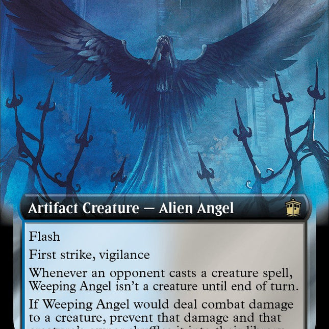 Weeping Angel (Extended Art) (Surge Foil) [Doctor Who] – TokenMTG