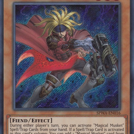 Yu-Gi-Oh! Card SPWA-EN016 Magical Musketeer Caspar (Secret Rare) Yu-Gi-Oh! Card SPWA-EN016 Magical Musketeer Caspar (Secret Rare)