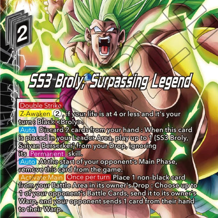 SS3 Broly, Surpassing Legend (EX21-31) [5th Anniversary Set]