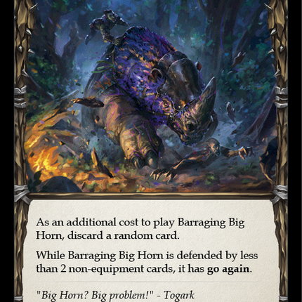 Barraging Big Horn (Red) [CRU010] (Crucible of War)  1st Edition Rainbow Foil