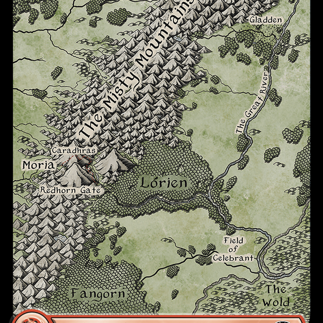 Mountain (719) (Surge Foil) [The Lord of the Rings: Tales of Middle-Earth]