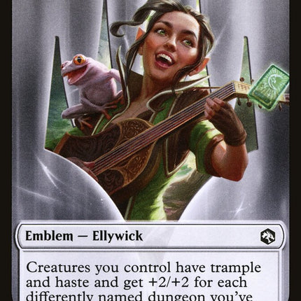 Spider // Ellywick Tumblestrum Emblem Double-Sided Token [Dungeons & Dragons: Adventures in the Forgotten Realms Tokens]