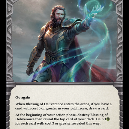 Blessing of Deliverance (Blue) [U-WTR056] (Welcome to Rathe Unlimited)  Unlimited Rainbow Foil