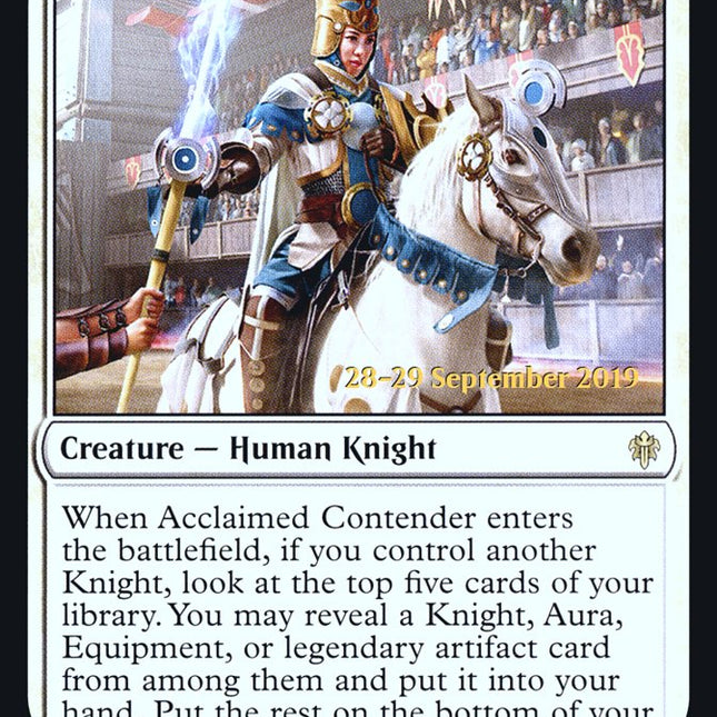 Acclaimed Contender [Throne of Eldraine Prerelease Promos]