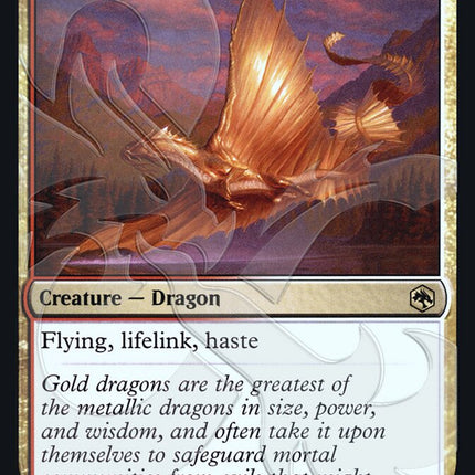 Adult Gold Dragon (Ampersand Promo) [Dungeons & Dragons: Adventures in the Forgotten Realms Promos]