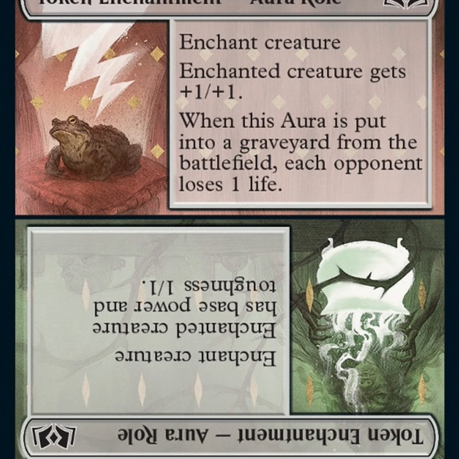 wicked role cards mtg Stainless Steel Token - Metal Tokens Wicked Role // Cursed Role