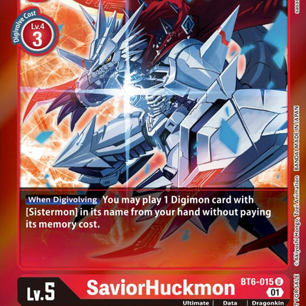 SaviorHuckmon [BT6-015] (Event Pack 3) [Double Diamond Promos]