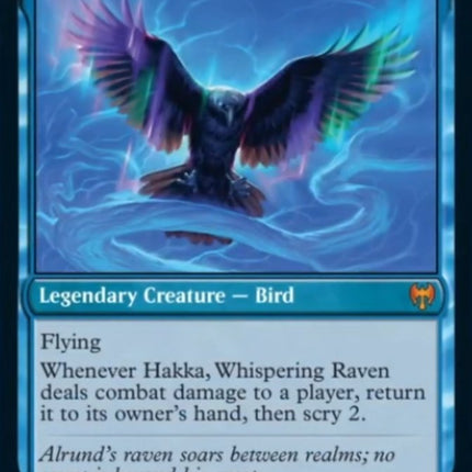 Alrund, God of the Cosmos // Hakka, Whispering Raven [Kaldheim]