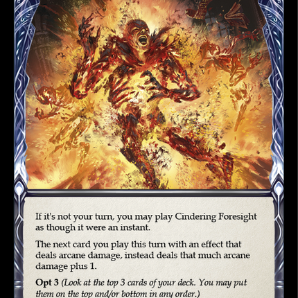 Cindering Foresight (Red) [CRU165] (Crucible of War)  1st Edition Normal