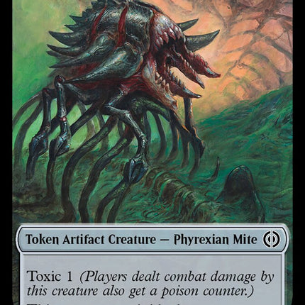 Rebel // Phyrexian Mite (012) Double-Sided Token [Phyrexia: All Will Be One Tokens]