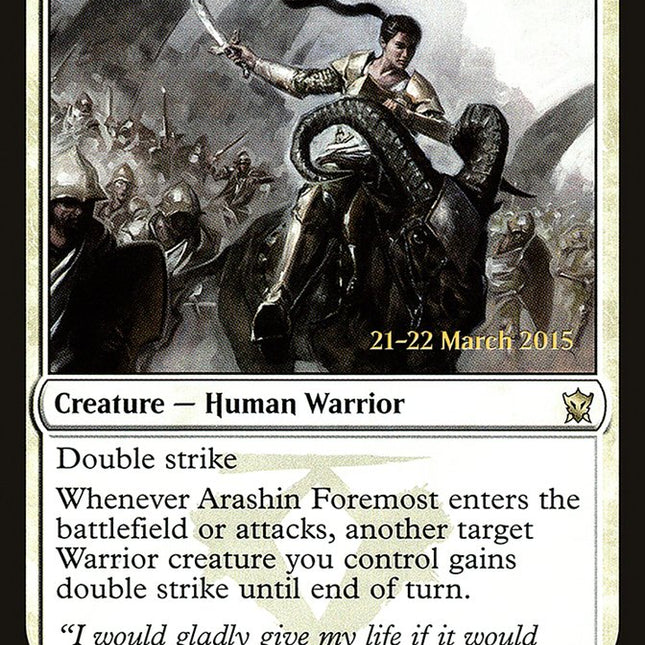 Arashin Foremost [Dragons of Tarkir Prerelease Promos]