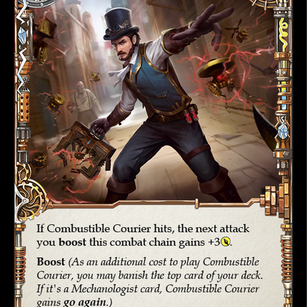 Combustible Courier (Blue) [CRU111] (Crucible of War)  1st Edition Normal